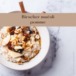 Birscher muësli pomme