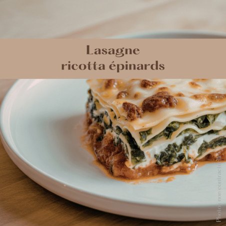 Lasagne végétarienne ricotta épinards