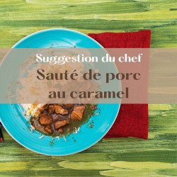 Sauté de porc au caramel, riz cantonnais