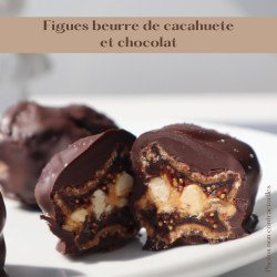 Snack Figues chocolat beurre de cacahuete - boîte de 10