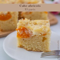 Cake aux abricots - 10 parts