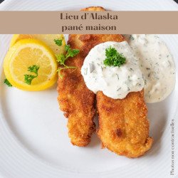 Lieu d'Alaska pané maison