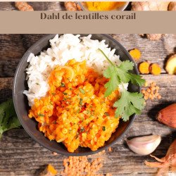 Dahl de lentilles corail